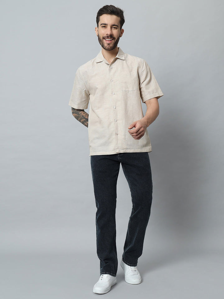 COTTON LINEN BLEND SHIRT - St.Jones