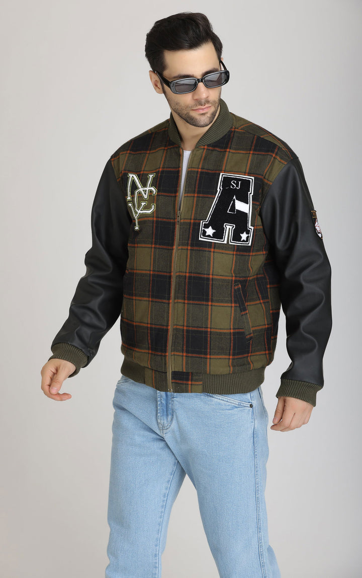 Checked varsity Jacket - St.Jones