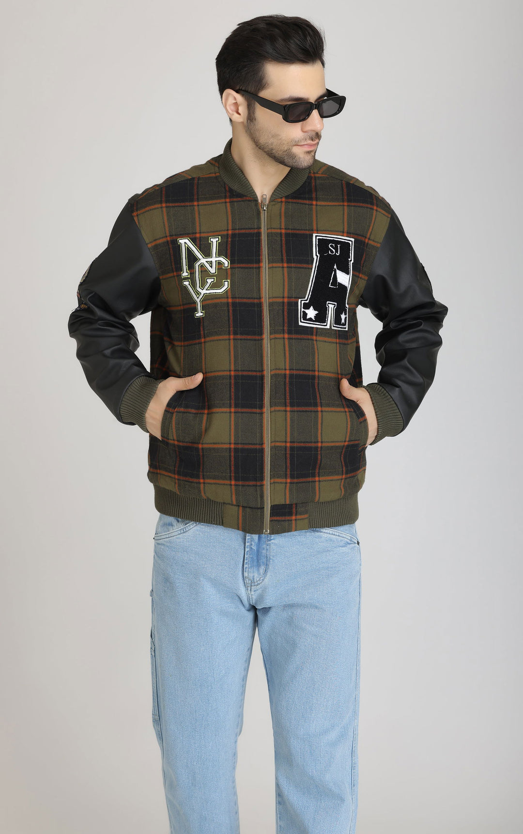 Checked varsity Jacket - St.Jones