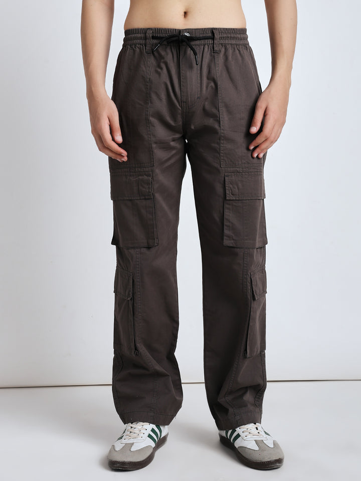 Men's Heritage Snap dark grey baggy cargo pants