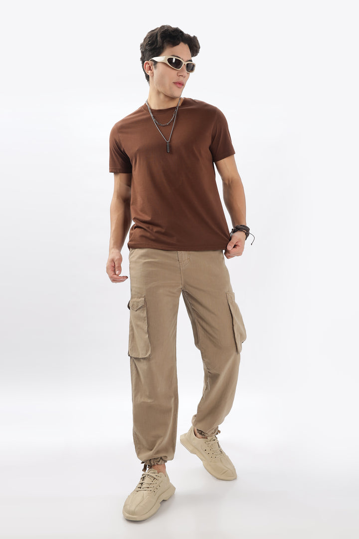 LINEN CARGO PANTS