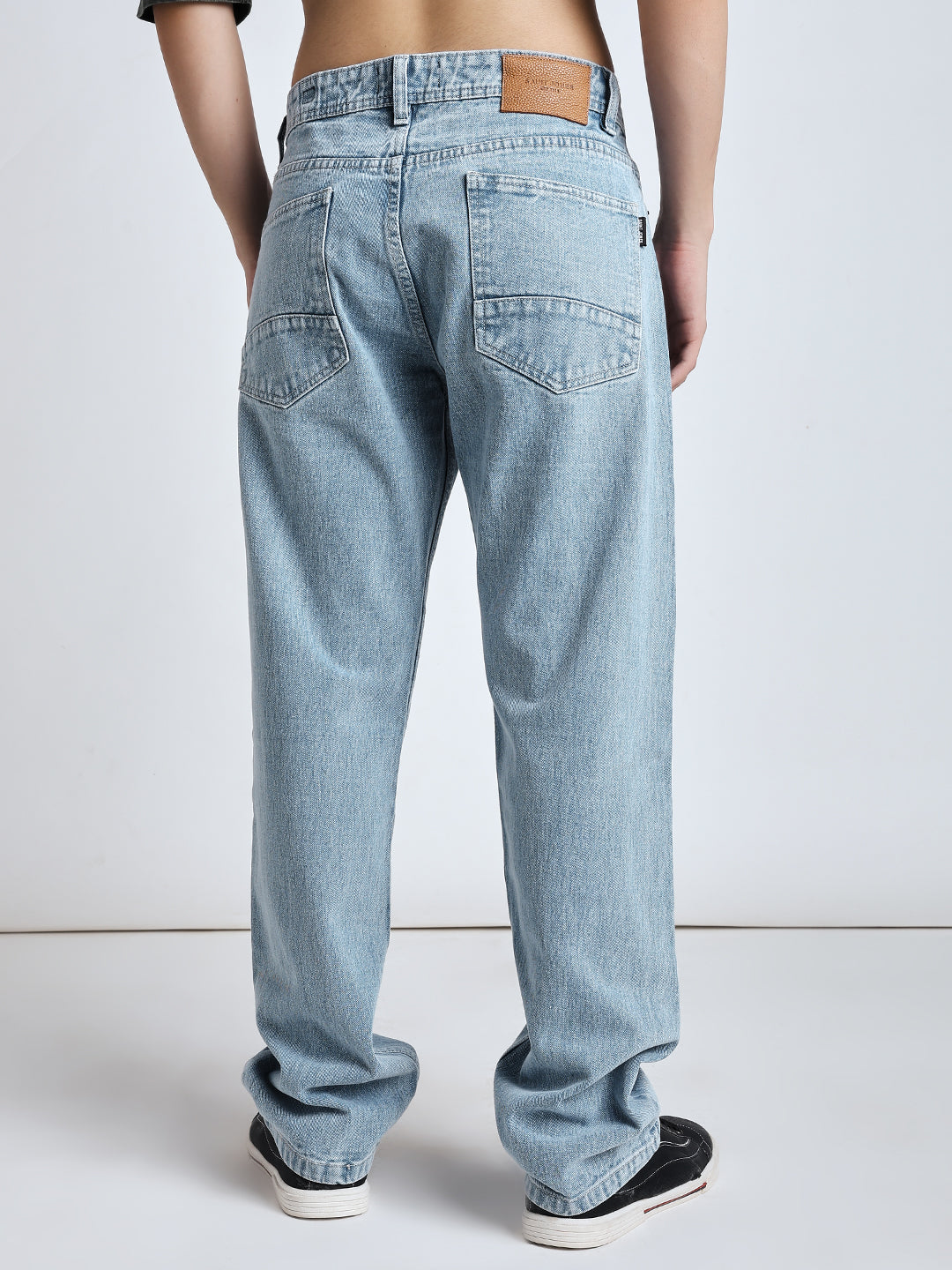 Light blue baggy jeans