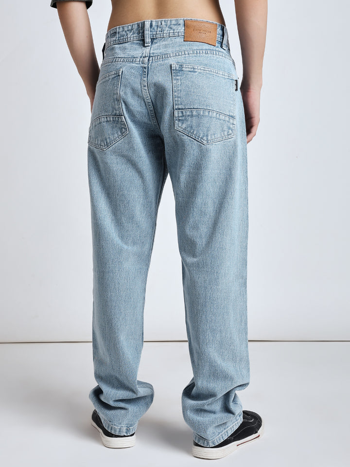 Light blue baggy jeans