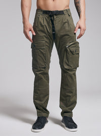 Men's olive utility jogger