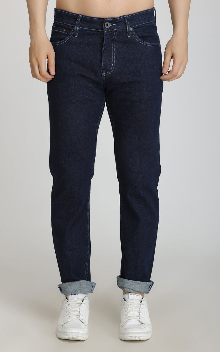 DARK BLUE RAW WASH JEANS - St.Jones