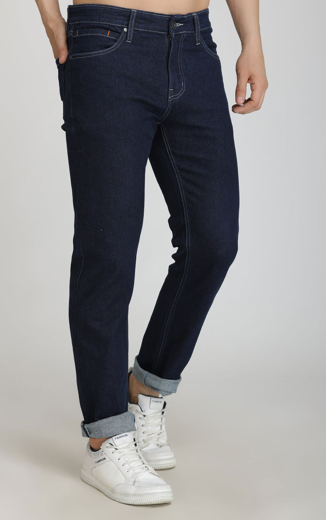 DARK BLUE RAW WASH JEANS - St.Jones