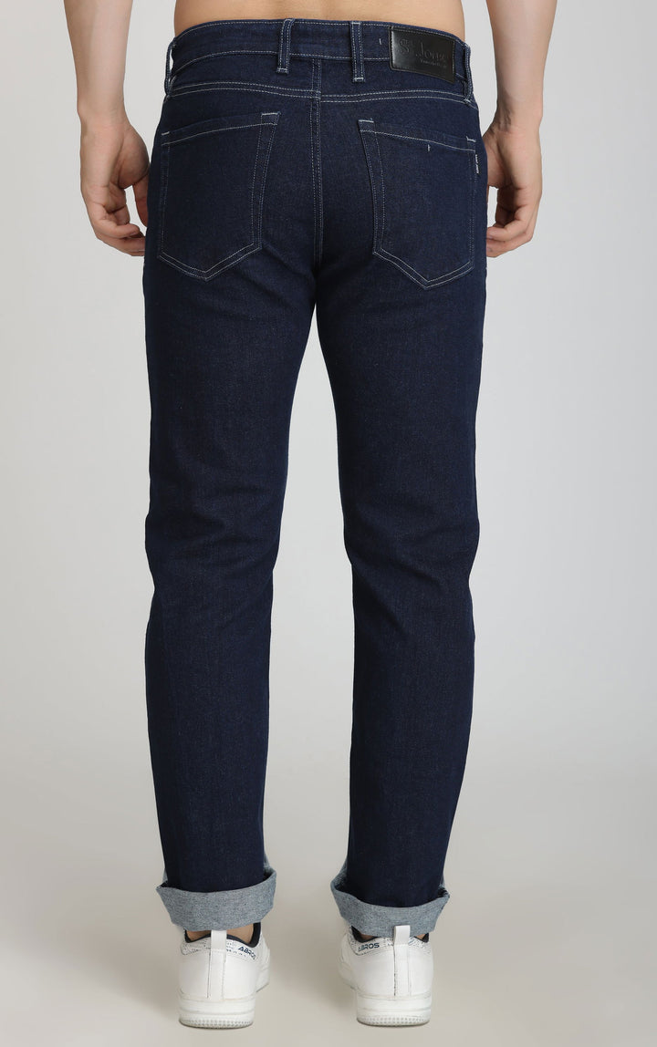 DARK BLUE RAW WASH JEANS - St.Jones