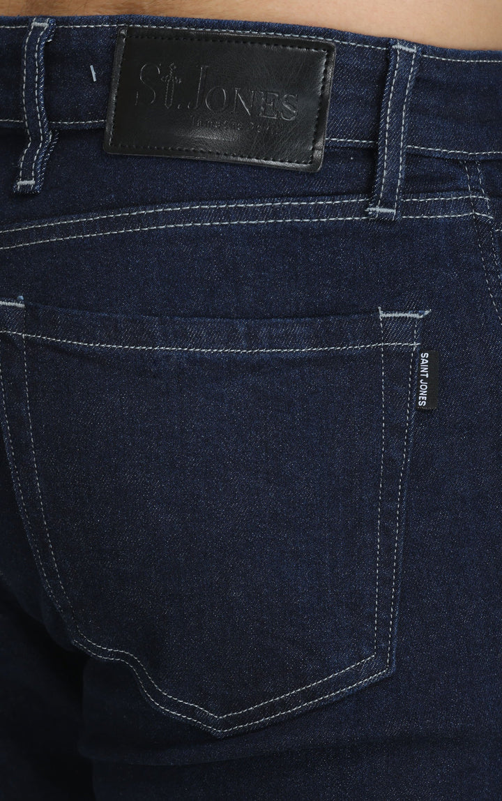 DARK BLUE RAW WASH JEANS - St.Jones