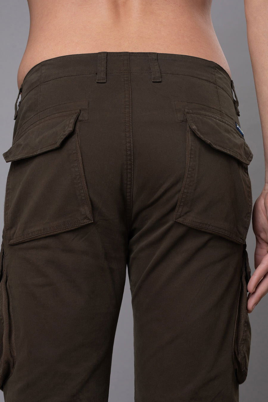 DARK BROWN COTTON CARGO 8-POCKETS - St.Jones