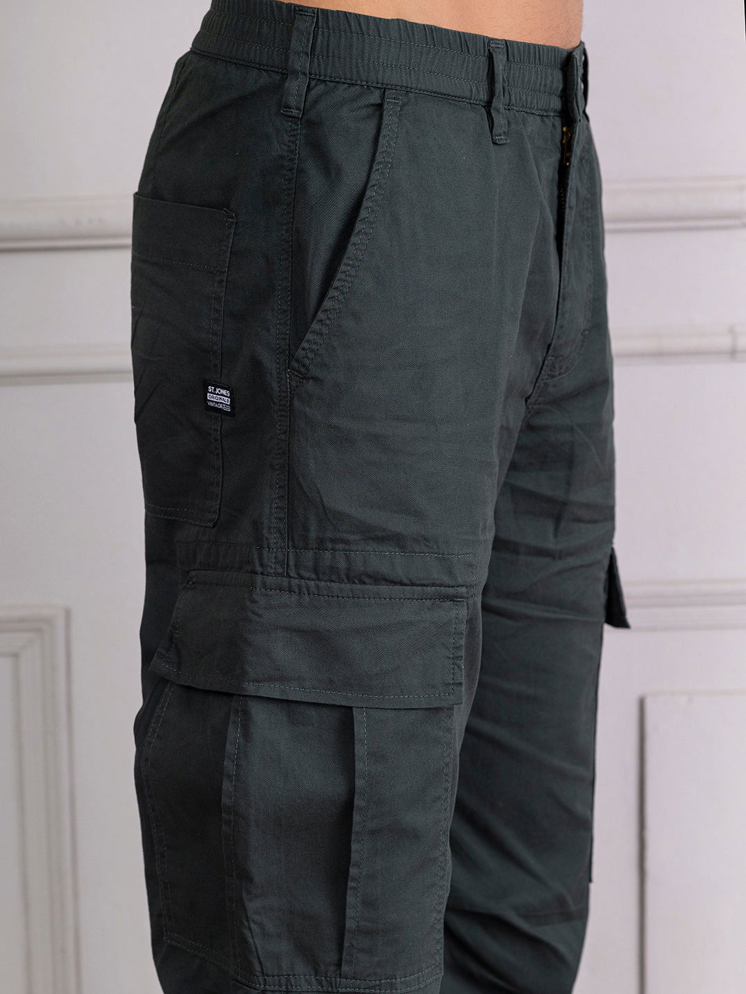 DARK GREEN BAGGY CARGO - St.Jones