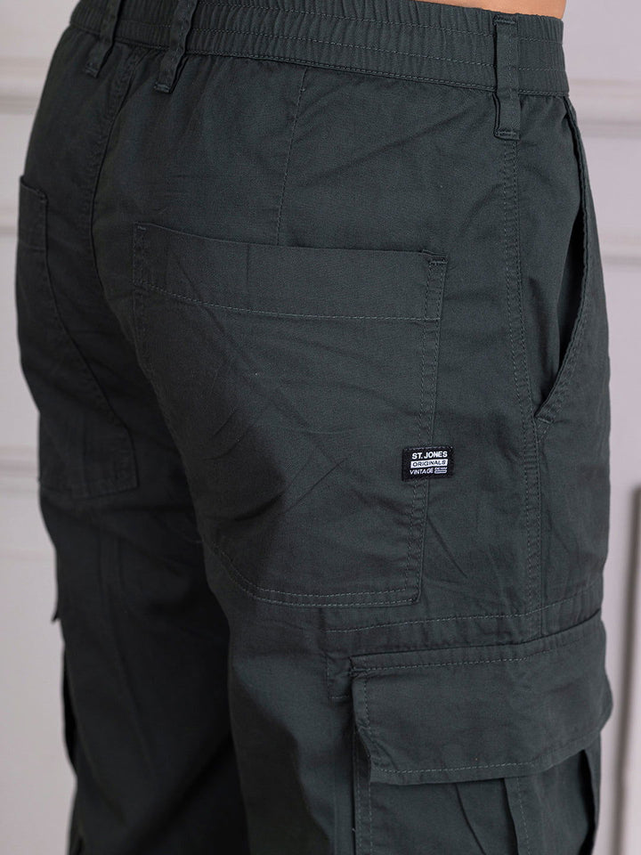 DARK GREEN BAGGY CARGO - St.Jones