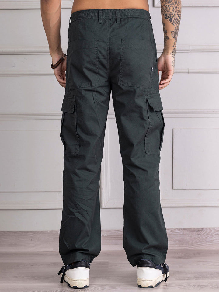 DARK GREEN BAGGY CARGO - St.Jones