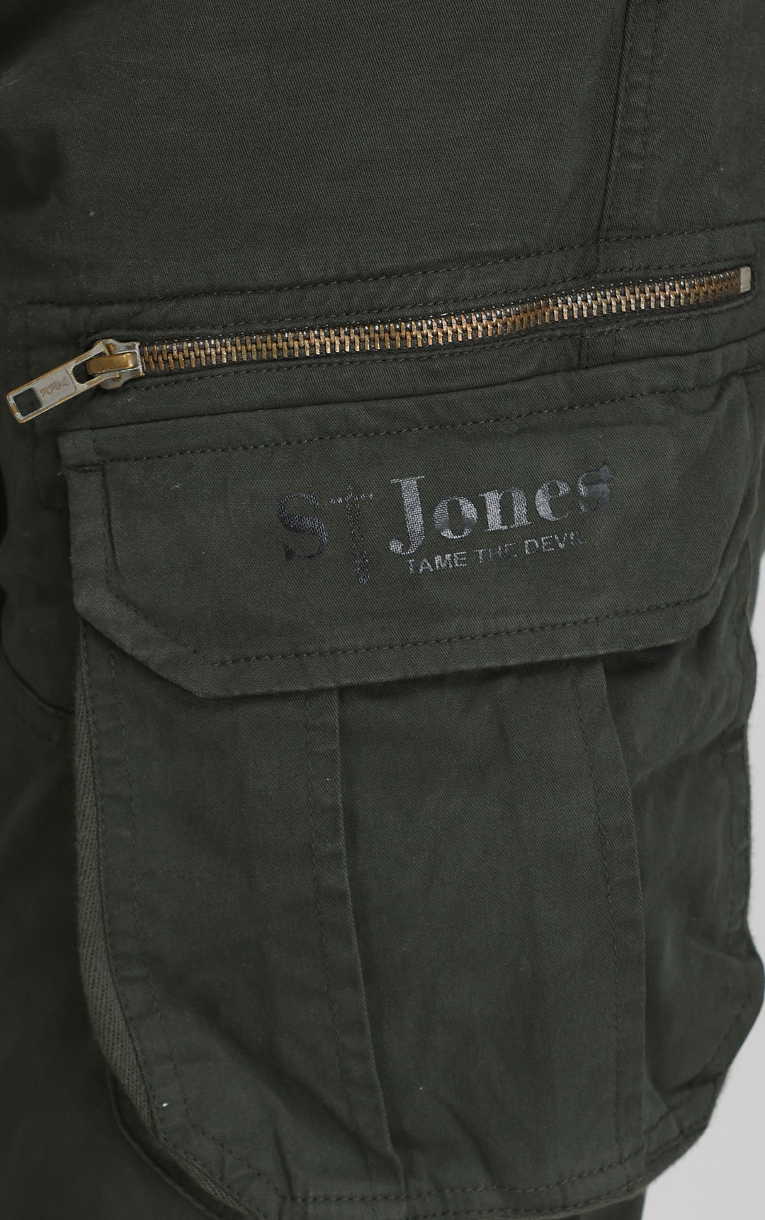 DARK GREEN COTTON CARGO 8-POCKETS - St.Jones