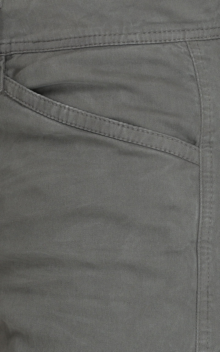 DARK GREY COTTON CARGO-6 POCKETS - St.Jones