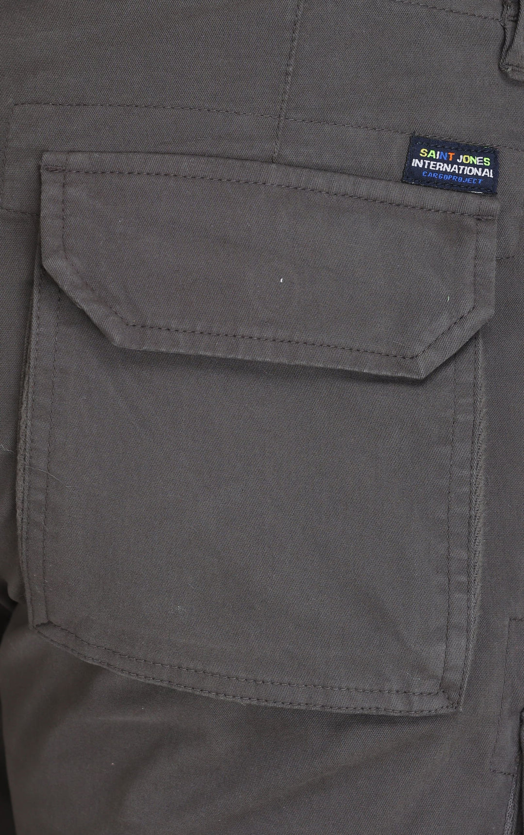 DARK GREY COTTON CARGO 8-POCKETS - St.Jones