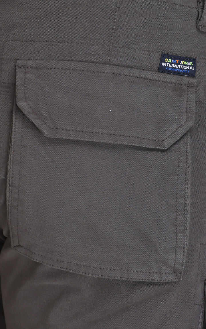 DARK GREY COTTON CARGO 8-POCKETS - St.Jones