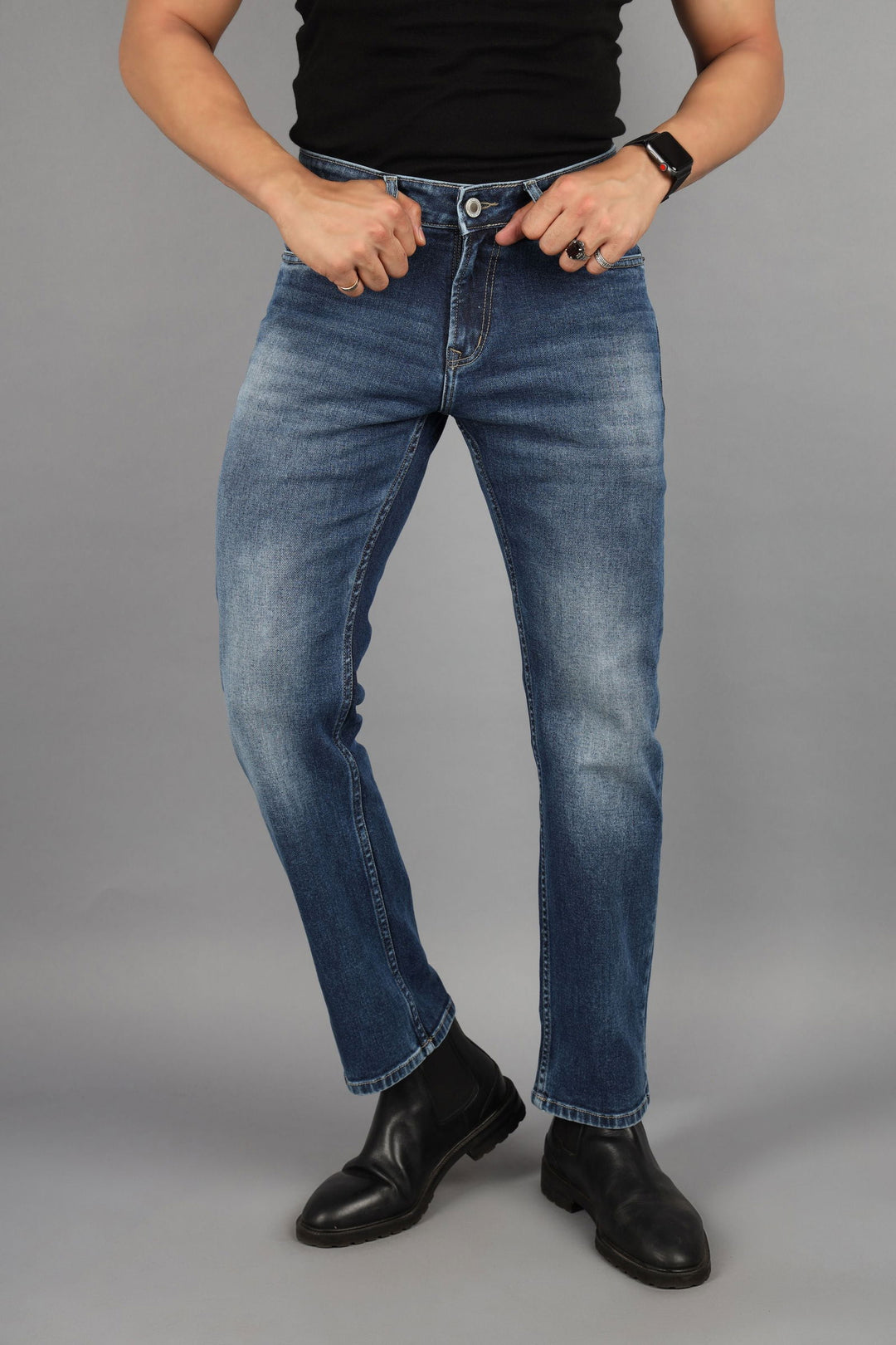 Dark blue denim Jeans Straightfit - St.Jones