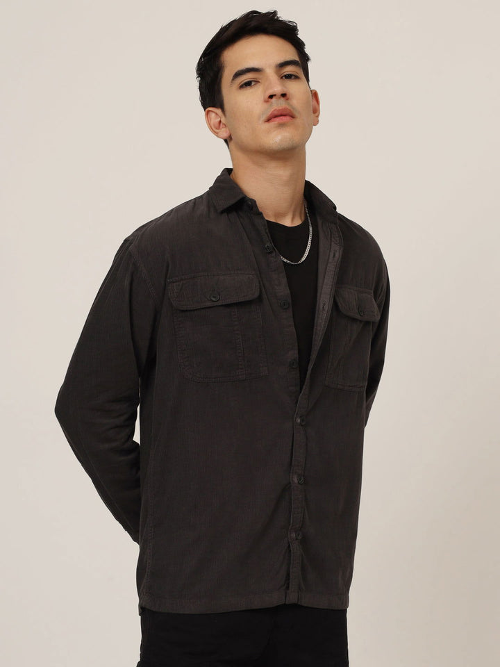 Drop shoulder dark grey - St.Jones