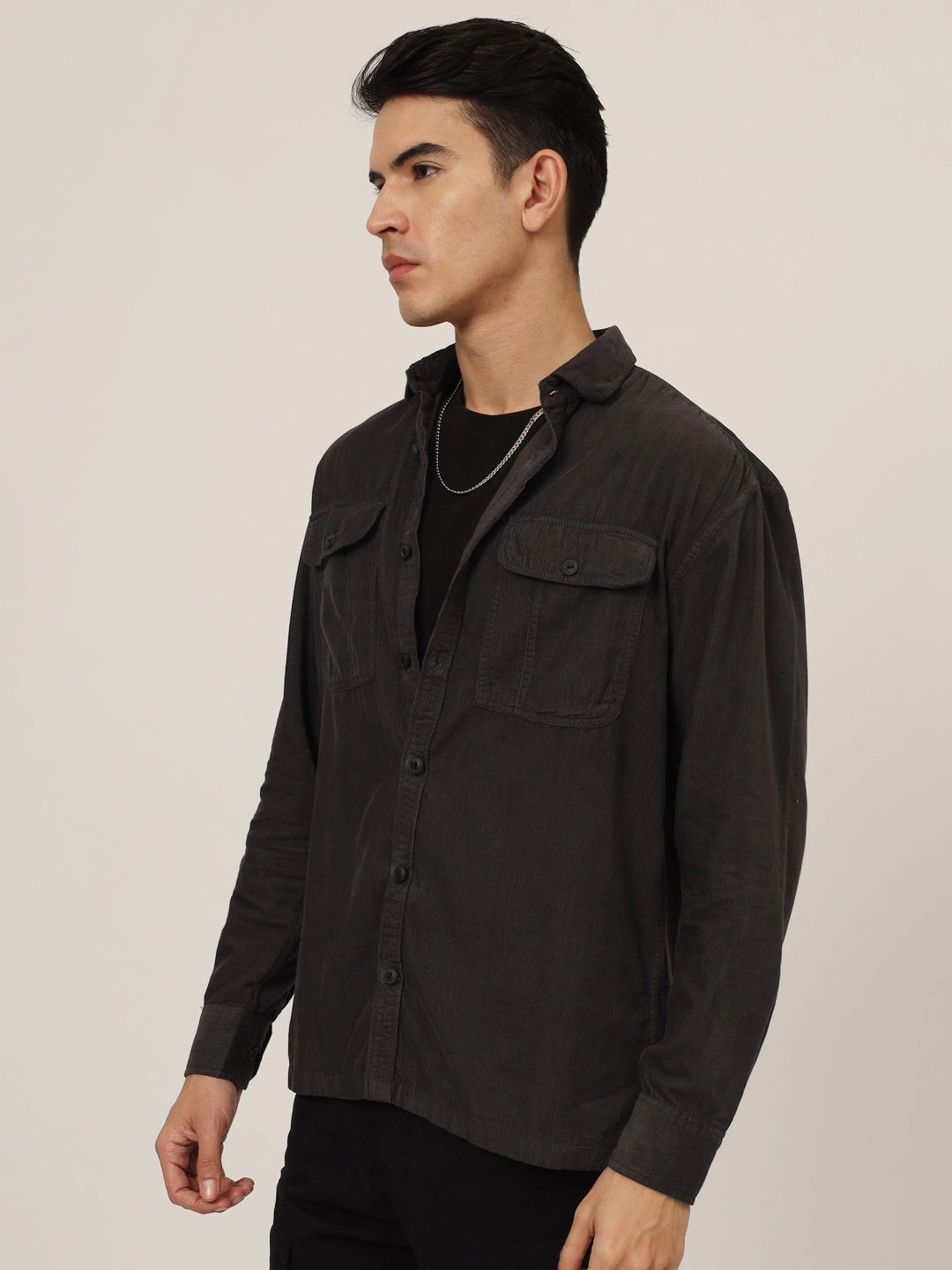 Drop shoulder dark grey - St.Jones