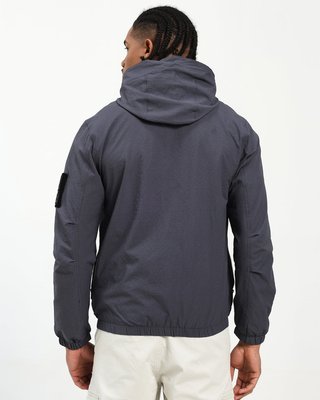 Lightweight Parachute Dark Grey Utility Jacket
