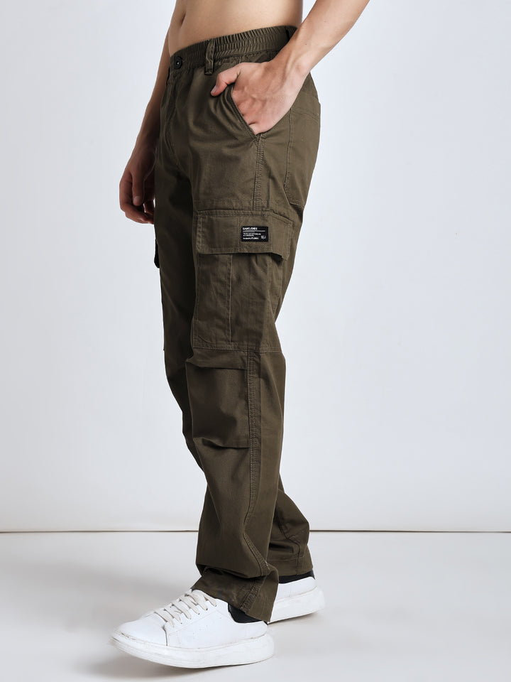 New edition Six pockets straight fit brown