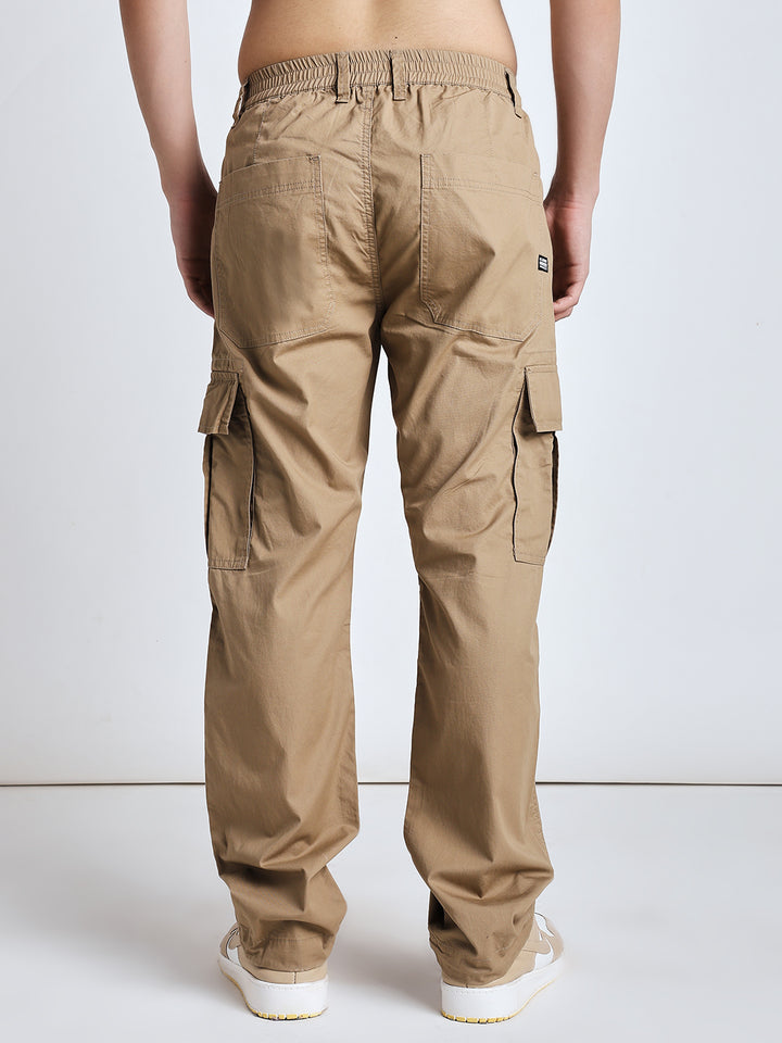 New edition Six pockets straight beige