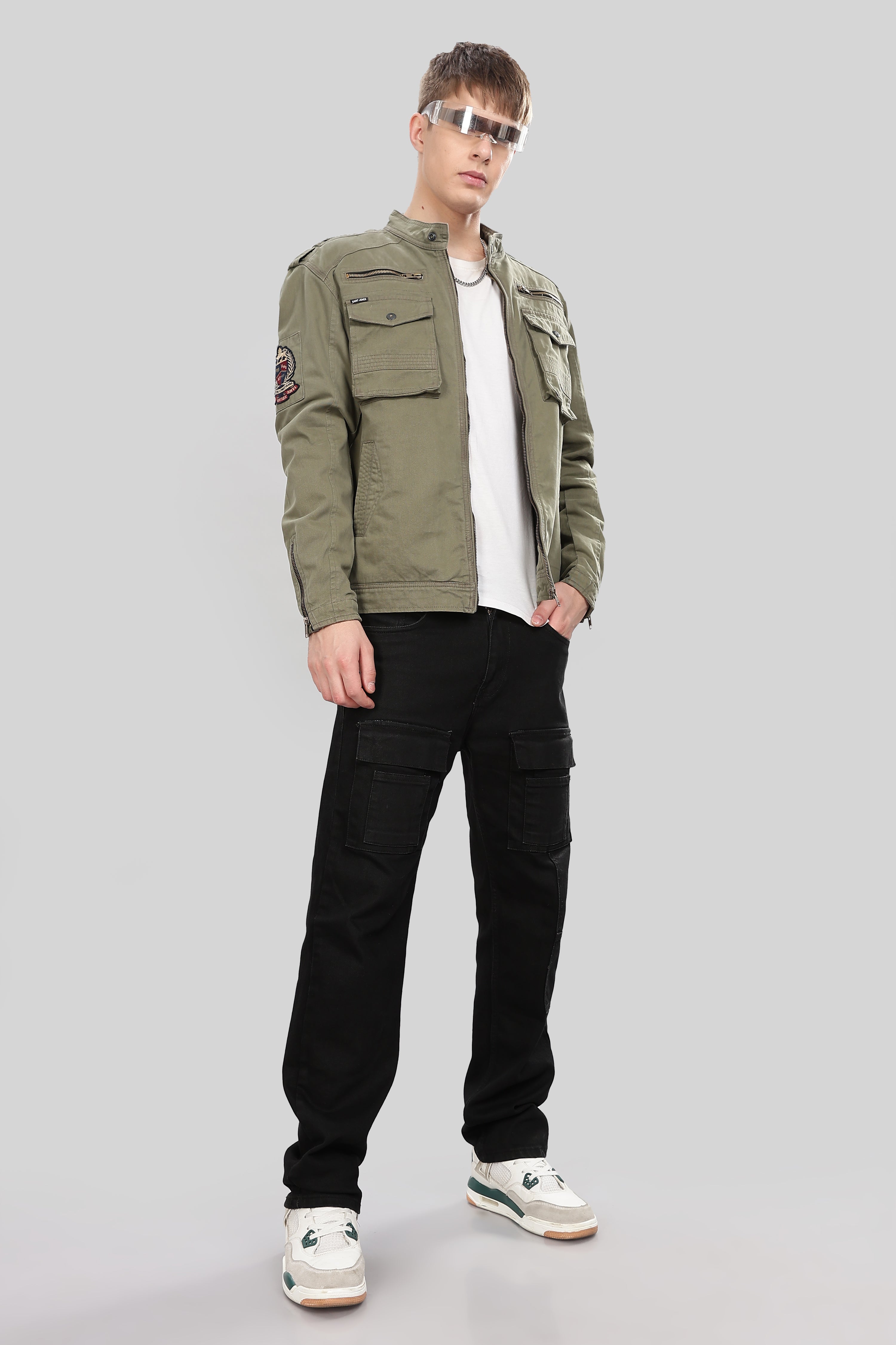MEN'S OLIVE UTILITY JACKET – St.Jones