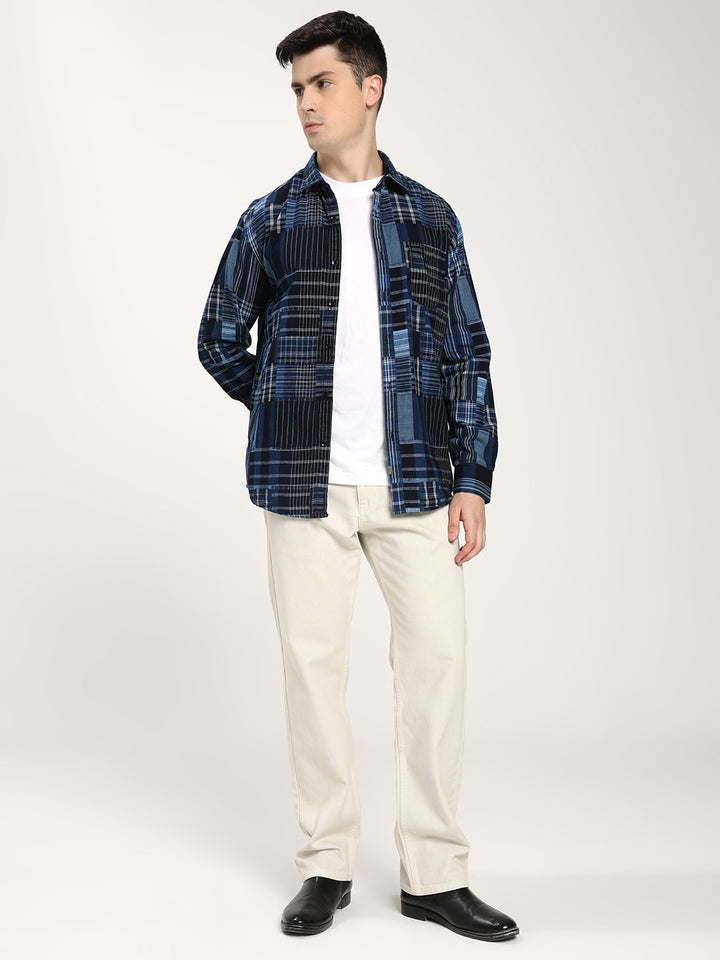 Indigo Woven Check Shirt