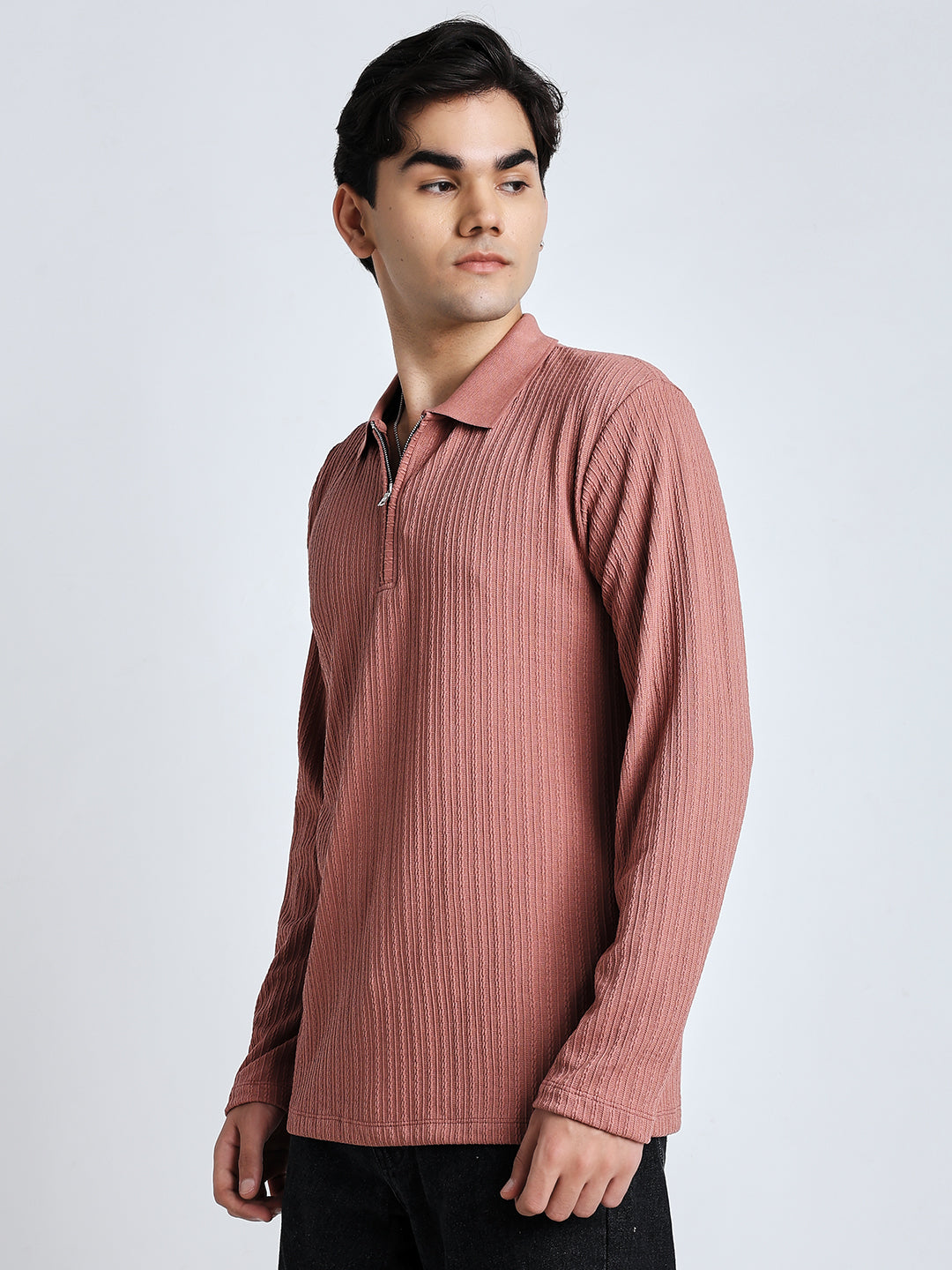 Saint jones front chain zipper T-shirt