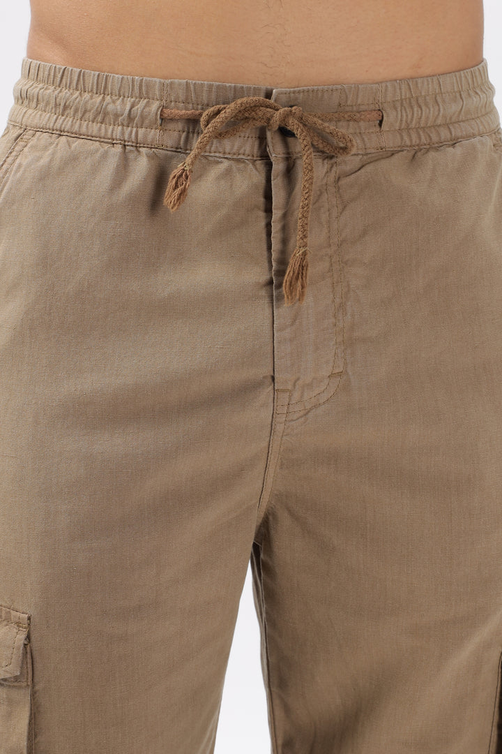 LINEN CARGO PANTS