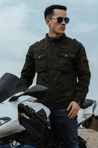 Men's Rebel camo moto jacket