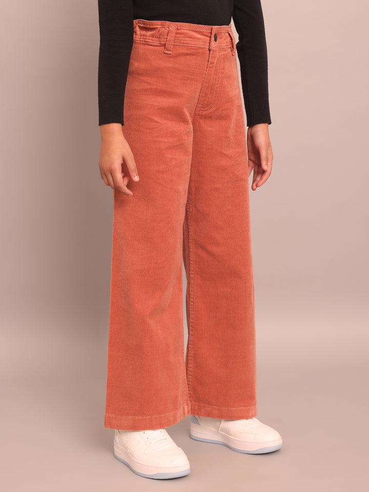 Girls peach corduroy pants