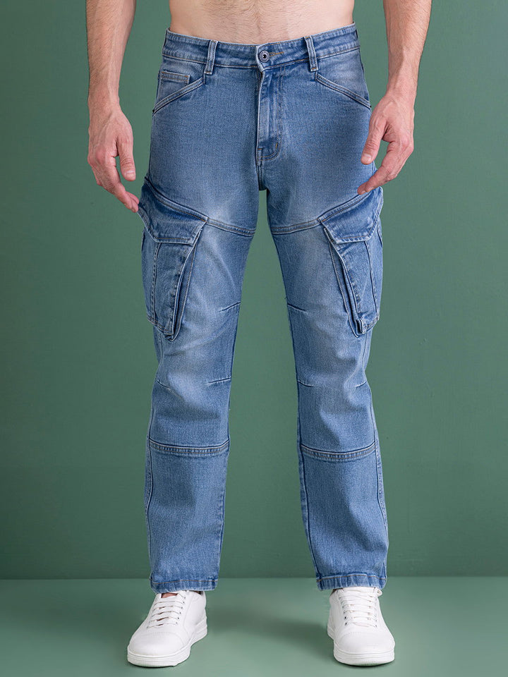 Frosty cargo jeans. - St.Jones