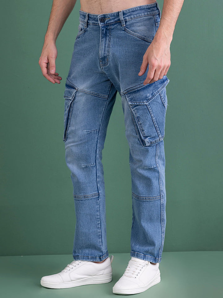 Frosty cargo jeans. - St.Jones