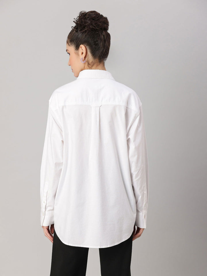 GIRLS OXFORD WHITE DROP SHIRT - St.Jones