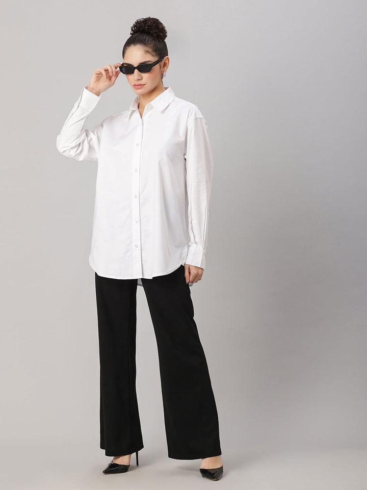 GIRLS OXFORD WHITE DROP SHIRT - St.Jones