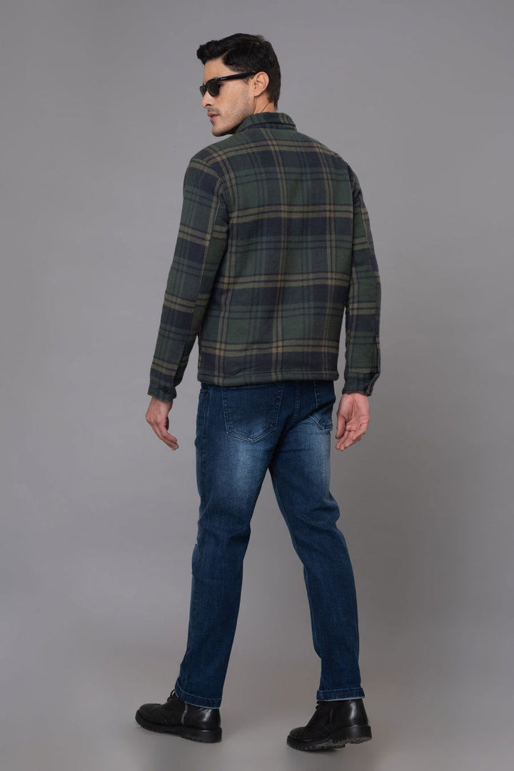 GREEN BLUE CHECKS JACKET - St.Jones