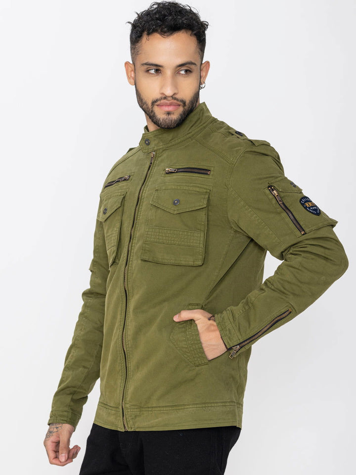 GREEN UTILITY JACKET - St.Jones