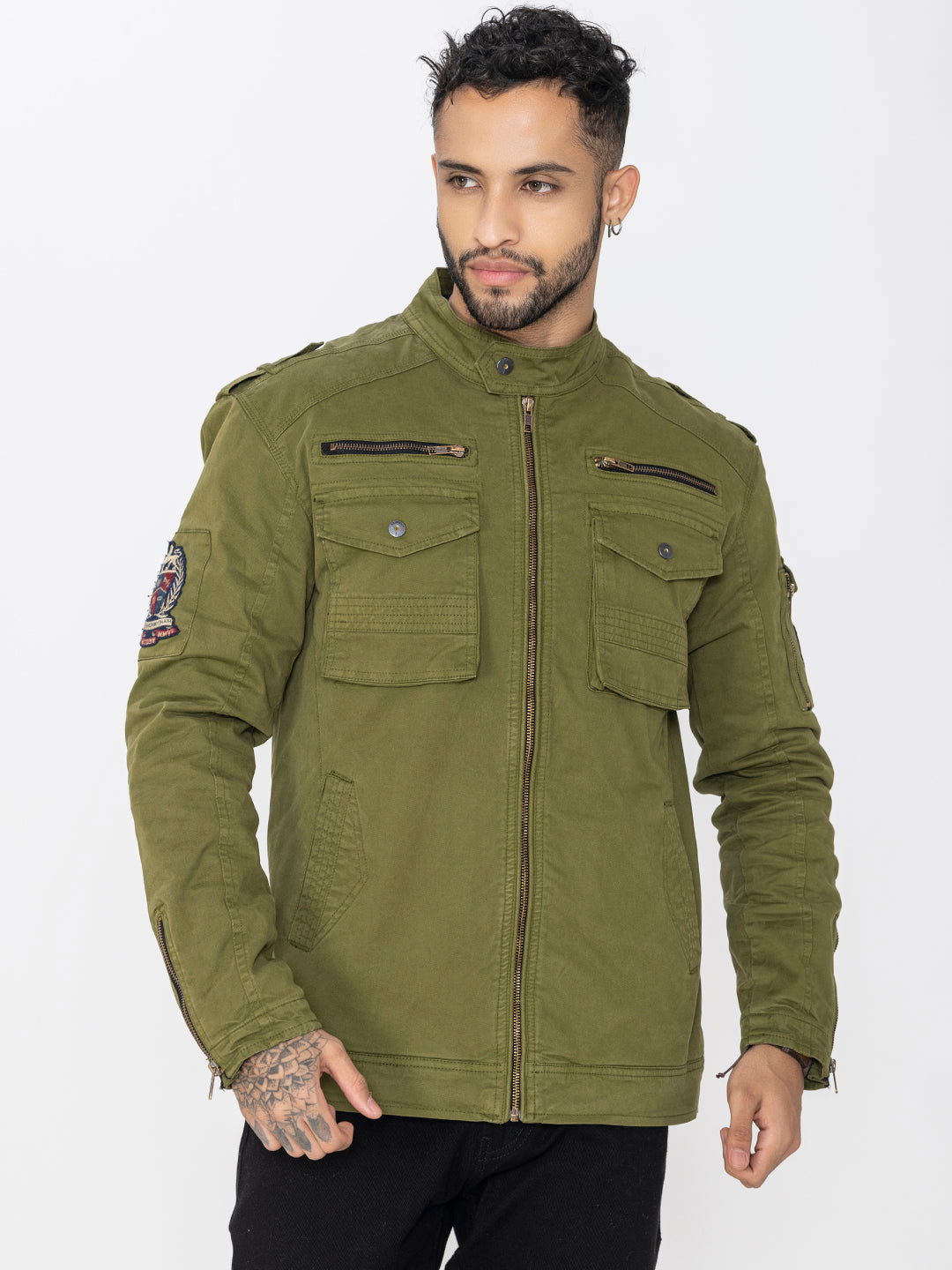 GREEN UTILITY JACKET - St.Jones