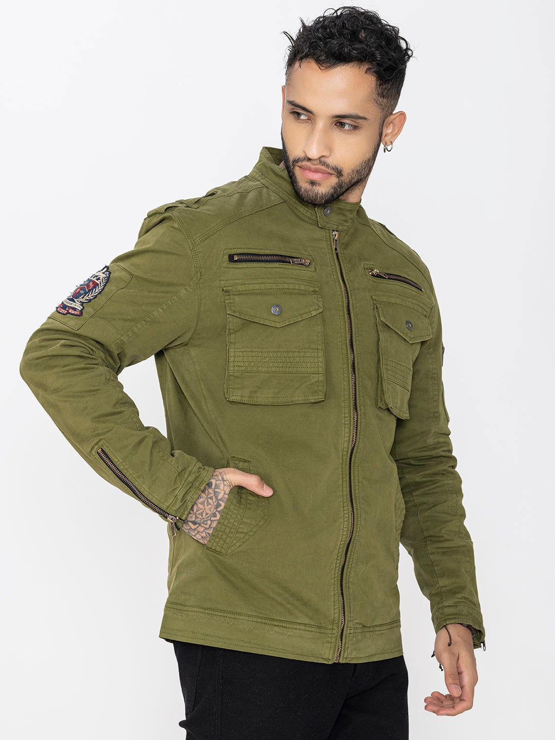 GREEN UTILITY JACKET - St.Jones