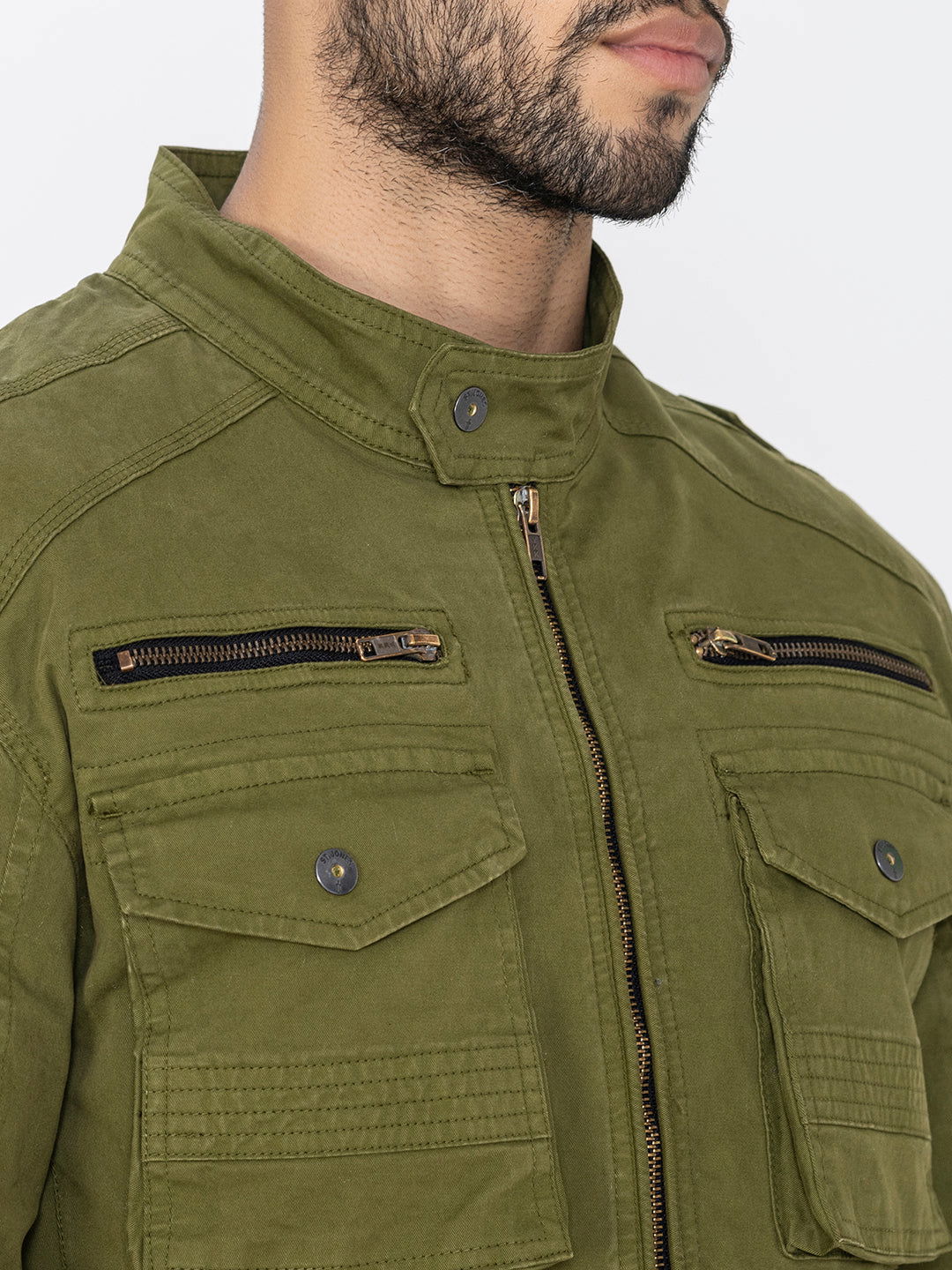 GREEN UTILITY JACKET - St.Jones