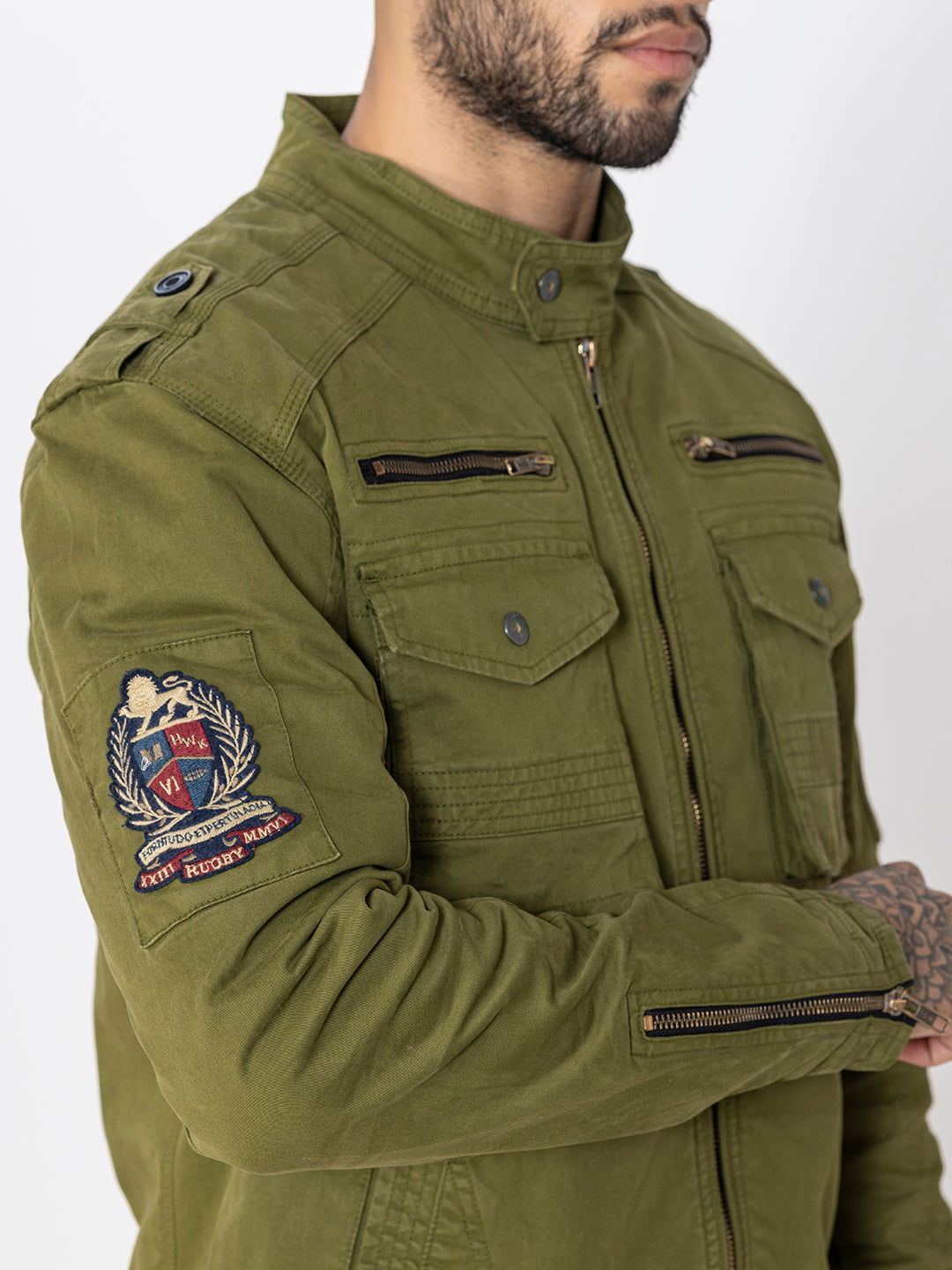 GREEN UTILITY JACKET - St.Jones