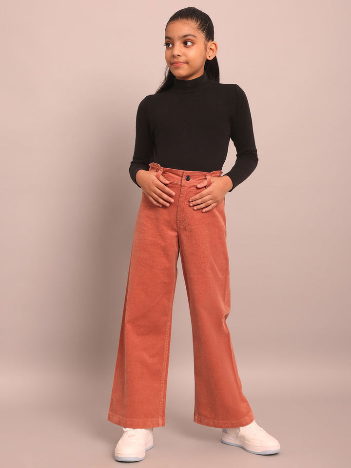 Girls peach corduroy pants - St.Jones