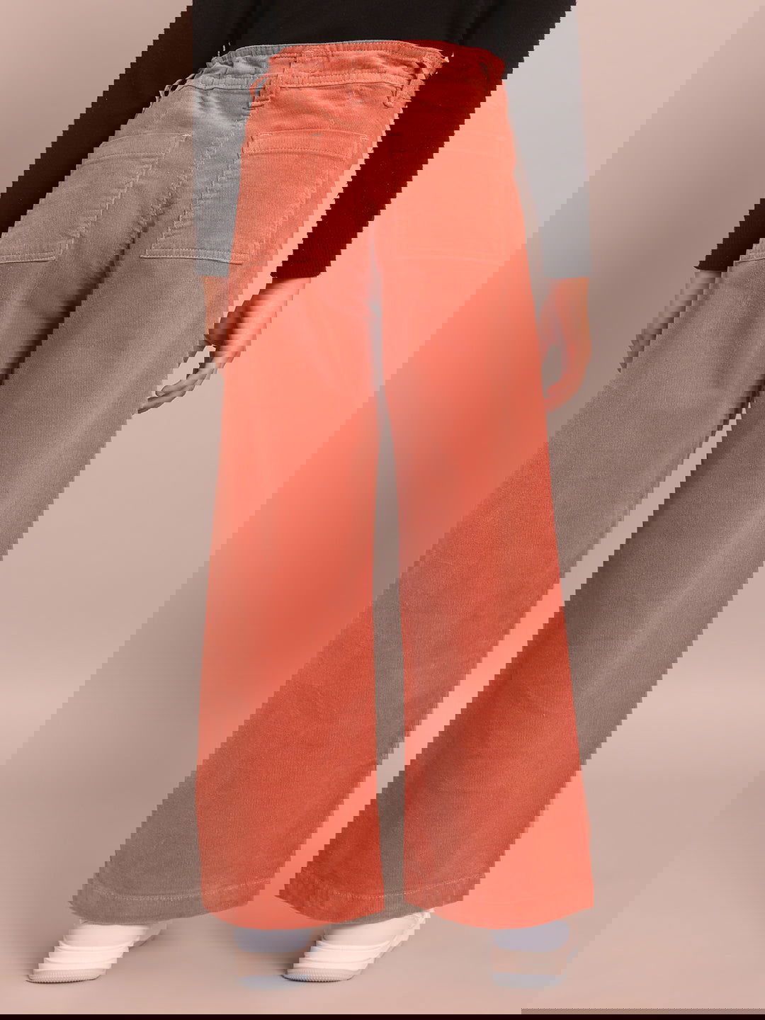 Girls peach corduroy pants - St.Jones