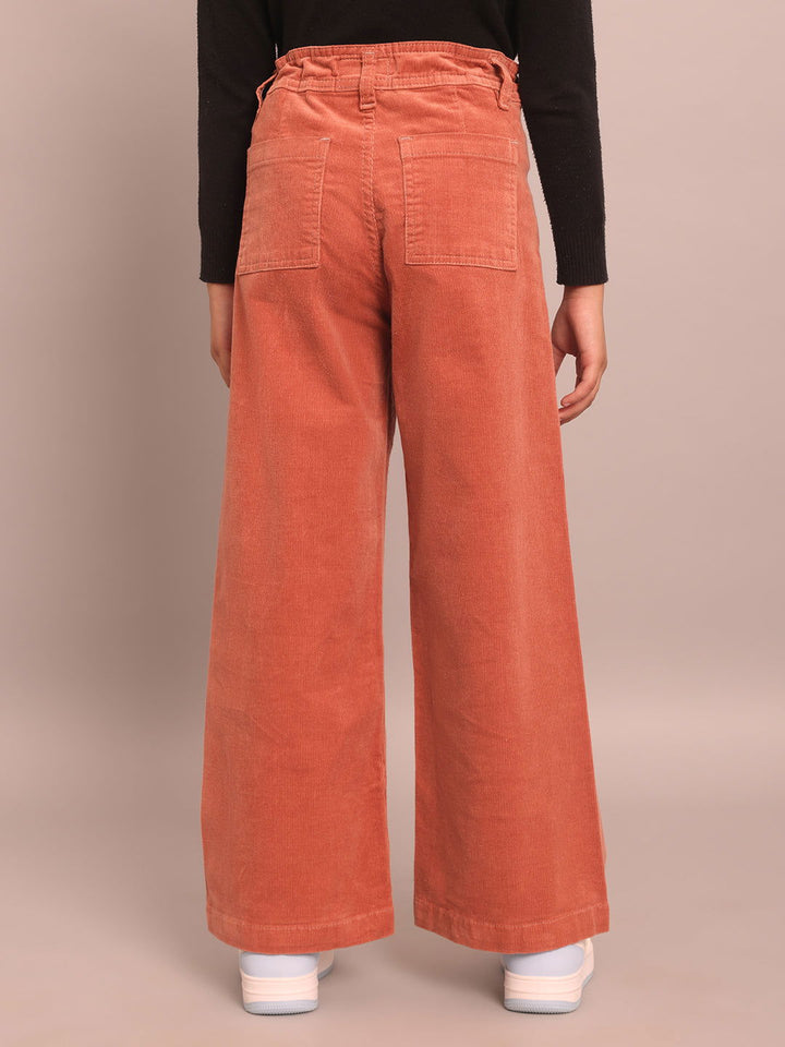 Girls peach corduroy pants - St.Jones