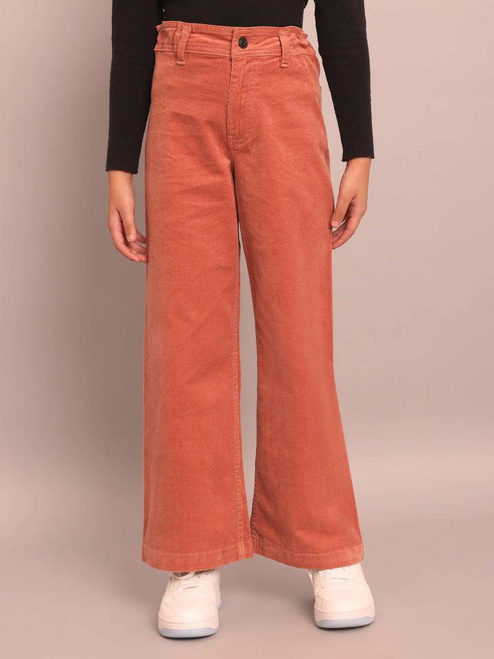 Girls peach corduroy pants - St.Jones