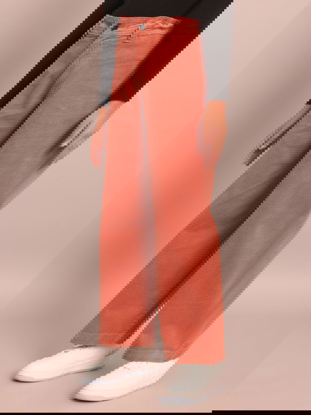 Girls peach corduroy pants - St.Jones