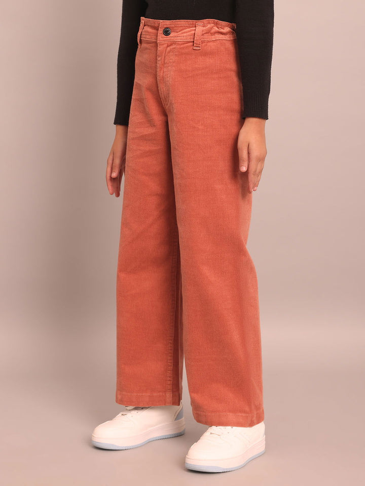 Girls peach corduroy pants - St.Jones