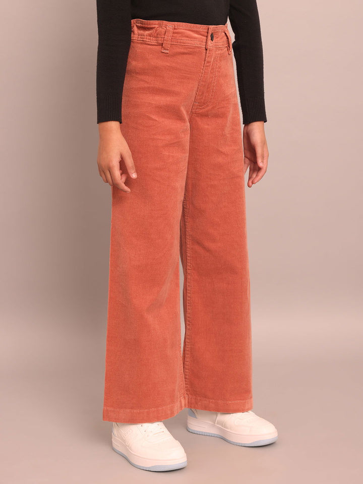 Girls peach corduroy pants - St.Jones