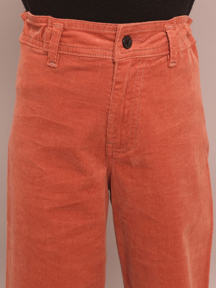 Girls peach corduroy pants - St.Jones